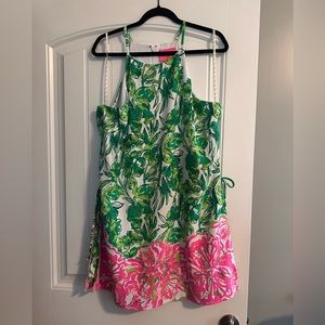 Lilly Pulitzer skort romper Flamingle print size 16